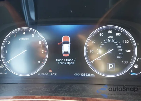 2015 Hyundai Equus Ultimate z USA, uszkodzony, nr VIN KMHGH4JH4FU093217